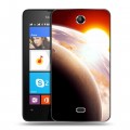 Дизайнерский силиконовый чехол для Microsoft Lumia 430 Dual SIM Солнце