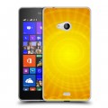 Дизайнерский пластиковый чехол для Microsoft Lumia 540 Солнце