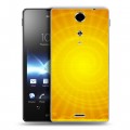 Дизайнерский пластиковый чехол для Sony Xperia TX Солнце