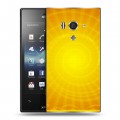 Дизайнерский пластиковый чехол для Sony Xperia acro S Солнце