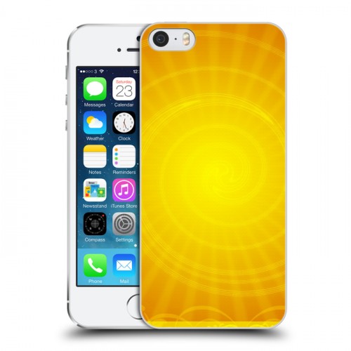 Дизайнерский пластиковый чехол для Iphone 5s Солнце