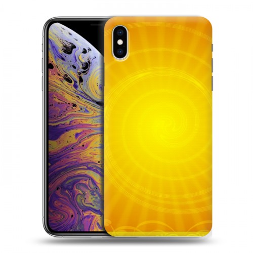 Дизайнерский силиконовый чехол для Iphone Xs Max Солнце