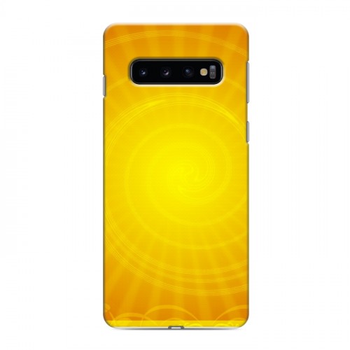 Дизайнерский силиконовый чехол для Samsung Galaxy S10 Солнце