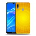 Дизайнерский пластиковый чехол для Huawei Y6 (2019) Солнце