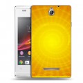 Дизайнерский пластиковый чехол для Sony Xperia E Солнце