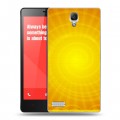 Дизайнерский пластиковый чехол для Xiaomi RedMi Note Солнце