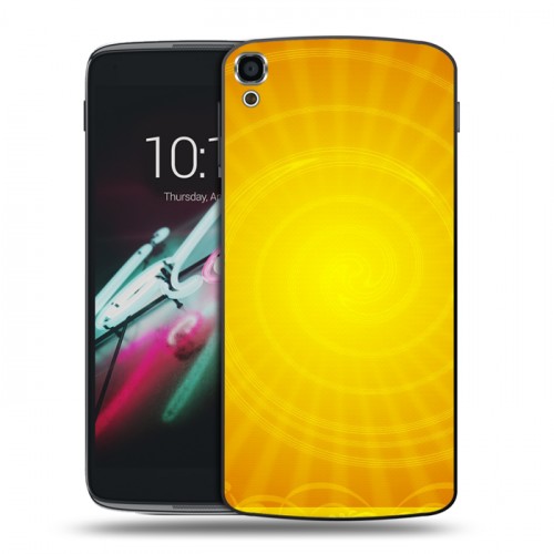 Дизайнерский пластиковый чехол для Alcatel One Touch Idol 3 (5.5) Солнце