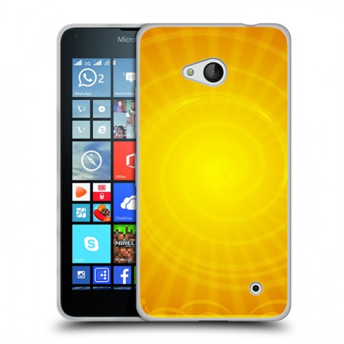 Дизайнерский пластиковый чехол для Microsoft Lumia 640 Солнце