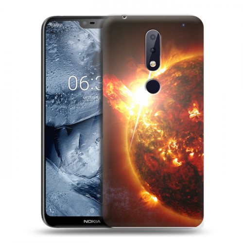 Дизайнерский пластиковый чехол для Nokia 6.1 Plus Солнце