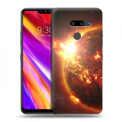 Дизайнерский пластиковый чехол для LG G8 ThinQ Солнце