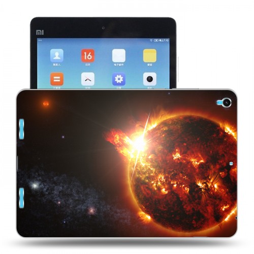 Дизайнерский силиконовый чехол для Xiaomi MiPad Солнце