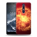 Дизайнерский пластиковый чехол для Nokia 5.1 Солнце