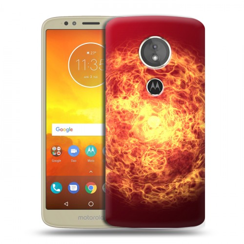 Дизайнерский пластиковый чехол для Motorola Moto E5 Солнце