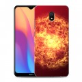 Дизайнерский силиконовый с усиленными углами чехол для Xiaomi RedMi 8A Солнце