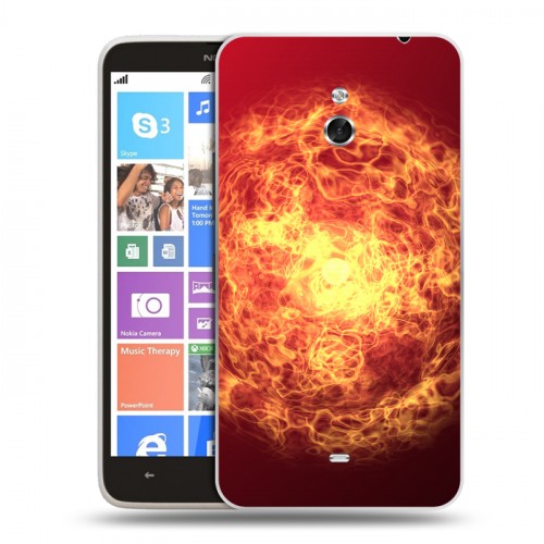 Дизайнерский пластиковый чехол для Nokia Lumia 1320 Солнце