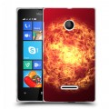 Дизайнерский пластиковый чехол для Microsoft Lumia 435 Солнце