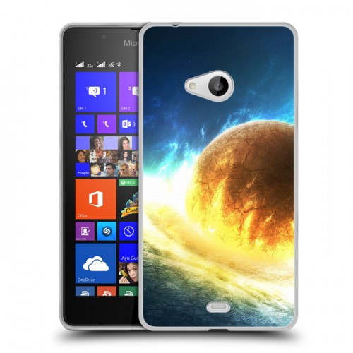 Дизайнерский пластиковый чехол для Microsoft Lumia 540 Солнце