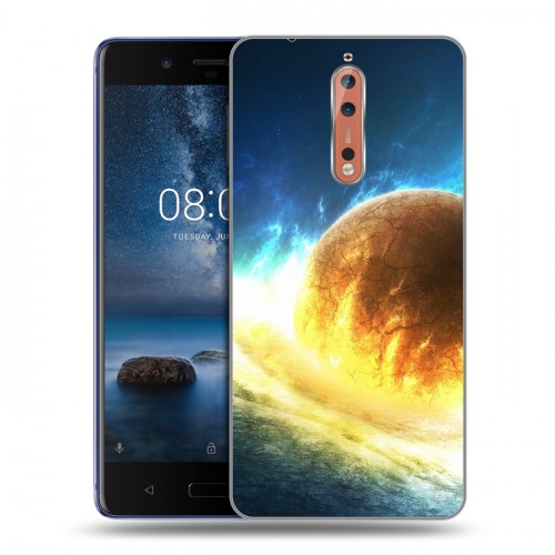 Дизайнерский пластиковый чехол для Nokia 8 Солнце