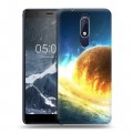 Дизайнерский пластиковый чехол для Nokia 5.1 Солнце