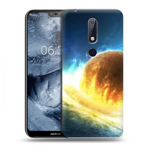 Дизайнерский пластиковый чехол для Nokia 6.1 Plus Солнце