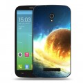 Дизайнерский пластиковый чехол для Alcatel One Touch Pop S9 Солнце