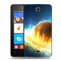 Дизайнерский силиконовый чехол для Microsoft Lumia 430 Dual SIM Солнце