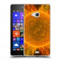 Дизайнерский пластиковый чехол для Microsoft Lumia 540 Солнце