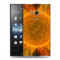 Дизайнерский пластиковый чехол для Sony Xperia acro S Солнце