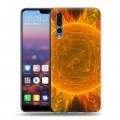 Дизайнерский силиконовый с усиленными углами чехол для Huawei P20 Pro Солнце