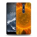 Дизайнерский пластиковый чехол для Nokia 5.1 Солнце