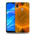 Дизайнерский пластиковый чехол для Huawei Y6 (2019) Солнце