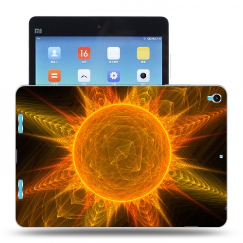 Дизайнерский силиконовый чехол для Xiaomi MiPad Солнце