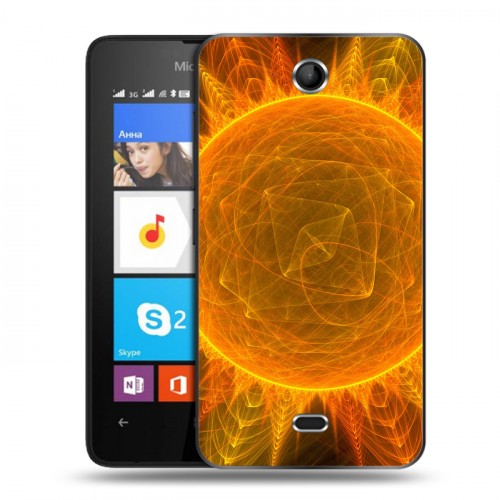 Дизайнерский силиконовый чехол для Microsoft Lumia 430 Dual SIM Солнце