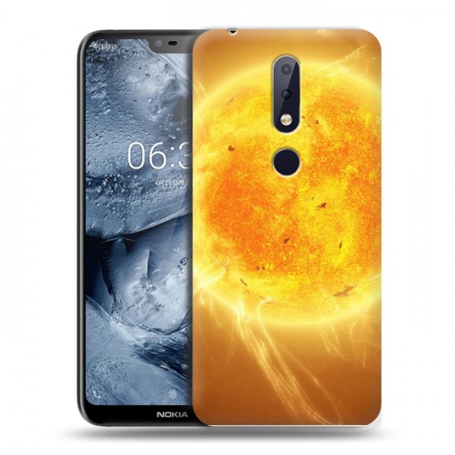 Дизайнерский пластиковый чехол для Nokia 6.1 Plus Солнце