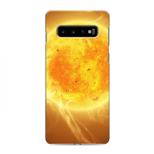 Дизайнерский силиконовый чехол для Samsung Galaxy S10 Солнце