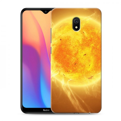 Дизайнерский силиконовый с усиленными углами чехол для Xiaomi RedMi 8A Солнце