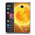 Дизайнерский пластиковый чехол для Nokia X Солнце