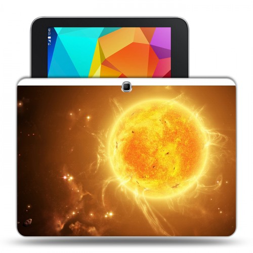 Дизайнерский силиконовый чехол для Samsung Galaxy Tab 4 10.1 Солнце