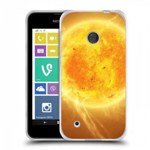 Дизайнерский пластиковый чехол для Nokia Lumia 530 Солнце