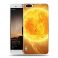 Дизайнерский пластиковый чехол для Huawei Honor 6 Plus Солнце
