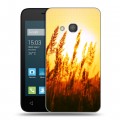 Дизайнерский пластиковый чехол для Alcatel One Touch Pixi 4 (4) Солнце