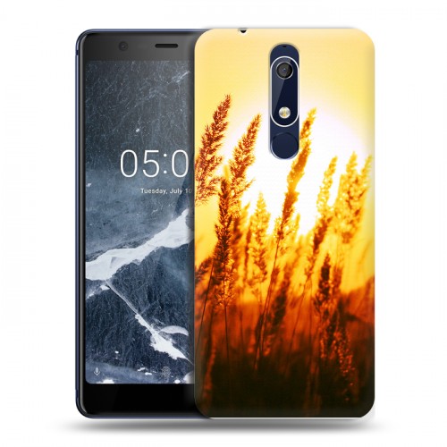 Дизайнерский пластиковый чехол для Nokia 5.1 Солнце