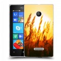 Дизайнерский пластиковый чехол для Microsoft Lumia 435 Солнце
