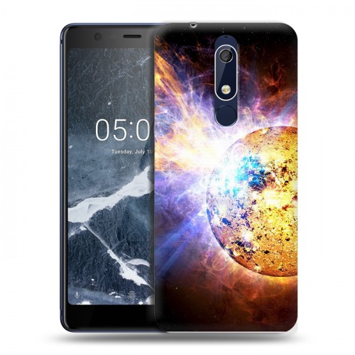 Дизайнерский пластиковый чехол для Nokia 5.1 Солнце