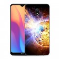 Дизайнерский силиконовый с усиленными углами чехол для Xiaomi RedMi 8A Солнце