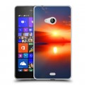 Дизайнерский пластиковый чехол для Microsoft Lumia 540 Солнце