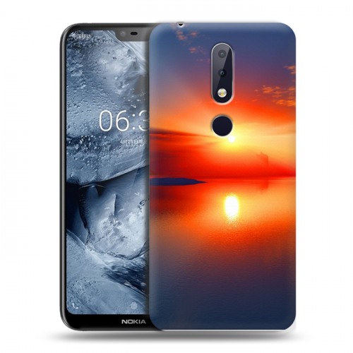 Дизайнерский пластиковый чехол для Nokia 6.1 Plus Солнце