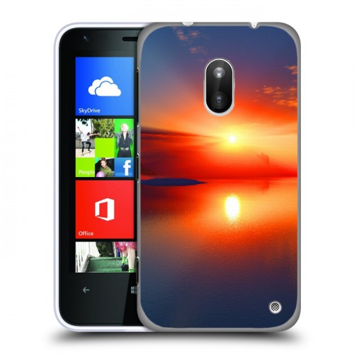 Дизайнерский пластиковый чехол для Nokia Lumia 620 Солнце