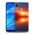 Дизайнерский пластиковый чехол для Huawei Y6 (2019) Солнце