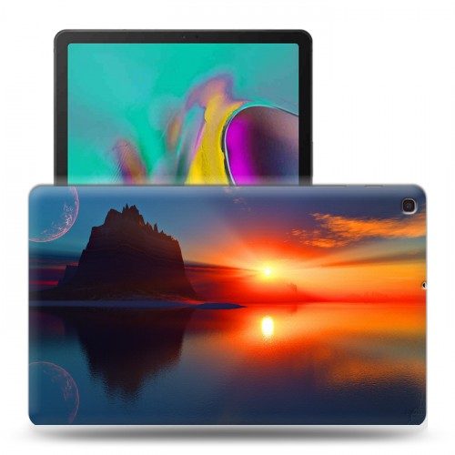 Дизайнерский силиконовый чехол для Samsung Galaxy Tab A 10.1 (2019) Солнце